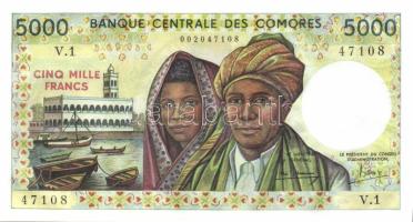 Comores Szigetek 1984. 5000Fr T:I