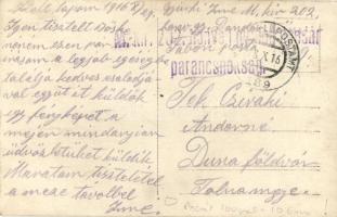 1916 Osztrák-magyar katonák csoportképe szakáccsal a tábori konyhán / WWI Austro-Hungarian military ...