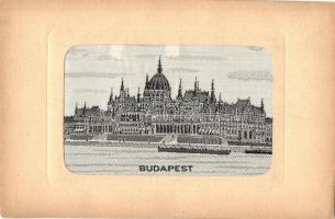 Budapest V. Országház. Grainer-féle gobelin képek. textillap / tapestry textile card