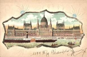 1899 Budapest V. Országház. Emb. litho