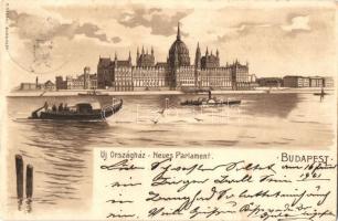 1901 Budapest V. Új Országház. F. Vidéki litho (EK)