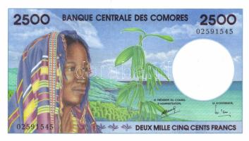 Comores Szigetek 1997. 2500Fr T:I