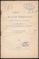 2 történelmi tanulmány különlenyomata: Halmay István: I. Apafi Mihály erdélyi fejedelemsége. Szeged, 1934. Szerzői. 74p. + Dr. Török Mihály: Esdő szó a magyar nemzethez. Bp., 1897. Nágel. 58p.