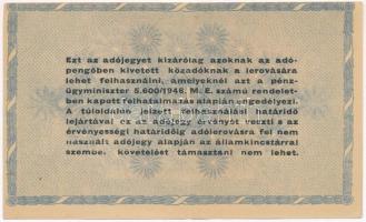 1946. 10.000.000AP fölfelé eltolódott nyomat T:II