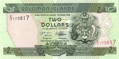 Salamon Szigetek 1997. 2$ + 2001. 2$ T:I