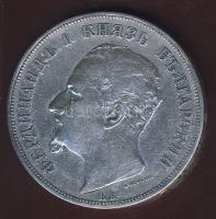 Bulgária 1892. K.B. (magyar verdejel) 5L Ag T:3+/3