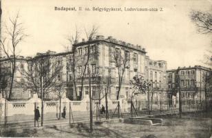 Budapest VIII. II. sz. Belgyógyászat. Ludoviceum utca 2. (mai Korányi Sándor utca)