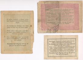 1848. 2Ft "Kossuth bankó" +  5Ft vörösesbarna + 1849. 30kr "Kossuth Bankó" T:III...