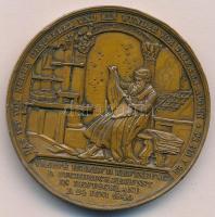 Német Államok 1840. "Guttenberg" kétoldalas Br emlékérem (51mm) T:2
German States 1840. &...