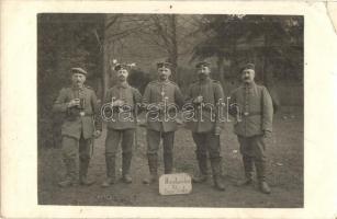 Handwerker 1/3 Bayr. Landw. / 1914 WWI German Bavarian soldiers. photo (EK)