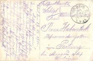 Handwerker 1/3 Bayr. Landw. / 1914 WWI German Bavarian soldiers. photo (EK)