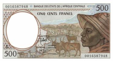 Közép Afrikai Államok / Gabon 2001. 500Fr T:I