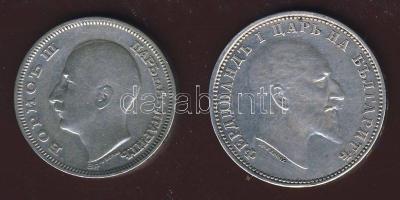 Bulgária 1910. 1L Ag + 1930. 20L Ag T:2-/3+