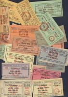 Miskolc 1920-as, 30-as, 40-es évek zsidó vágási bárcák 21klf db T:I,II+