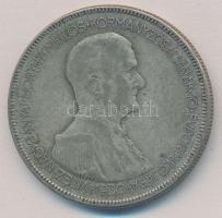 1930. 5P Ag Horthy jobbra T:3 patina Adamo P8