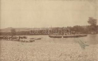 1908 Lőcse, Levoca; rév, kompátkelő hely / ferry port. photo