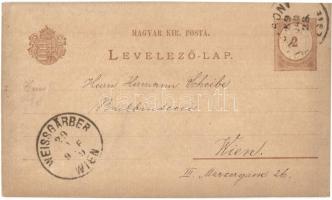 1889 (Vorläufer!!!) Pozsony, Pressburg, Bratislava; Stampfel K. kir. udvari és akad. könyvkereskedés...