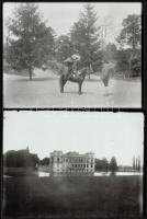 cca 1910 Habsburg-Tescheni Frigyes főherceg (1856-1936) családi fényképtárából, 6 db vintage üveglem...