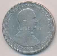 1930. 5P Ag "Horthy jobbra" T:2-,3 enyhe ph. Adamo P8