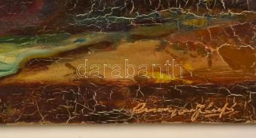 Csongor József  (1913-1981) : Virágcsendélet. Olaj,vászon, jelzett, 60×50 cm