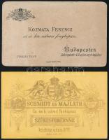 cca 1880-1890 2 db Papokról készült portré fotók, keményhátú fotók, Bp. Kozmata Ferenc, Székesfehérv...