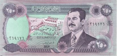 Irak 1992-2002. 1D, 10D, 25D(2klf), 50D, 100D(2klf), 250D összesen 8klf T:I