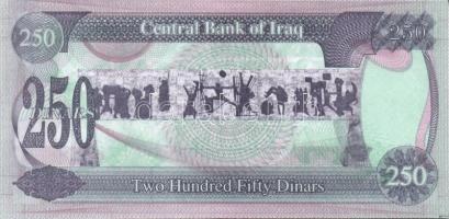 Irak 1992-2002. 1D, 10D, 25D(2klf), 50D, 100D(2klf), 250D összesen 8klf T:I