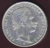 Ausztria/magyar verdejel 1859B 1/4 Fl Ag T:2/2-