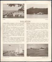 cca 1930 Balaton, képes prospektus