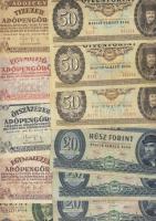 Érdekes hagyaték tétel régi és új 63db magyar korona, pengő, forint benne jobbak, többek között 1949...