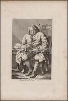 XIX. sz. vége William Hogarth (1694-1764) 4 rézmetszetének későbbi levonata/  
cca 1900 after Willi...
