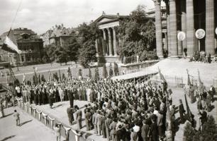 1949 Budapest, munkás-dalos verseny a Hősök terén, Rózsa György (?-?) budapesti fotóriporter hagyaté...