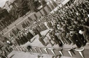 1949 Budapest, munkás-dalos verseny a Hősök terén, Rózsa György (?-?) budapesti fotóriporter hagyaté...
