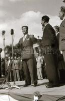 1949 Budapest, munkás-dalos verseny a Hősök terén, Rózsa György (?-?) budapesti fotóriporter hagyaté...