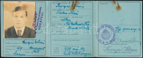 1939-1944 3 db dokumentum műszaki gépész zászlóaljnál szolgáló címzetes szakaszvezető részére: megha...