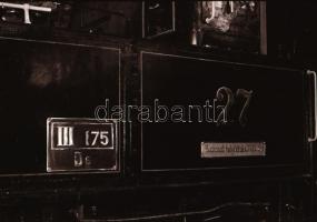 1987 Kis gőzmozdony a HÉV-hez, 20 db szabadon felhasználható vintage negatív, 24x36 mm