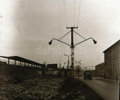 1964 Budapest, Kőbánya, a Zalka Máté téri vasútállomás, 4 db szabadon felhasználható vintage negatív...