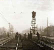 1964 Budapest, Kőbánya, a Zalka Máté téri vasútállomás, 4 db szabadon felhasználható vintage negatív...
