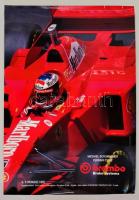 1997 Michael Schumacher poszter, Formula-1 Ferrari, 98,5x68,5 cm