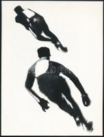 cca 1973 Gebhardt György (1910-1993) budapesti fotóművész hagyatékából 2 db jelzés nélküli vintage f...