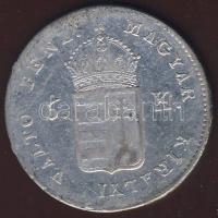 1849NB 6Kr Ag peremén érdekes (többlet) verethibával kis kr. T:2-