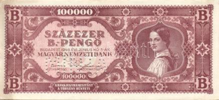 1946. 100000BP "Minta" perforációval T:I- foltos