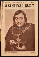 cca 1930 A Színházi élet c. újság 12 száma vegyes állapotban