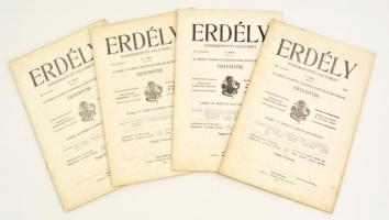 1912 Erdély honismertető folyóirat 4 db száma.