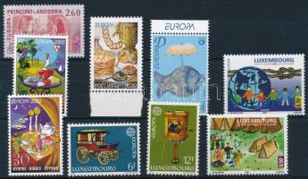 Europa CEPT 1979-2007 3 klf sor + 3 klf önálló érték, Europa CEPT 1979-2007 3 sets and 3 stamps