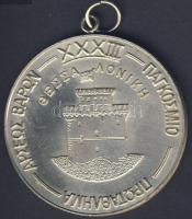 Görögország "Saloniki 1979" Súlyemelő V.B. ezüstözött fém résztvevői érem T:2