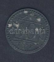 Danzig Szabadváros 1920. 10Pf fém szükségpénz T:3+ R!