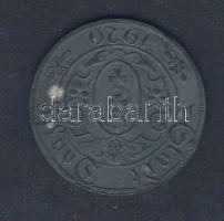 Danzig Szabadváros 1920. 10Pf fém szükségpénz T:3+ R!