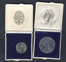 Hollandia 1979. Utrecht 10 Uniedaalder Ag + 1 Uniedaalder fém privátpénz mindkettő díszdobozban tanusítvánnyal T:PP + BU