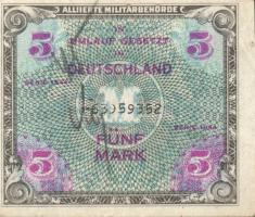 Német 3. Birodalom/Wehrmacht kiadás (Német Véderő) 1942. 1Rpf (3x) + 1944. Nemzetközi megszállás/szo...